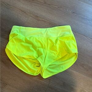 Lululemon Neon Yellow Women's Shorts